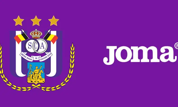JOMA nieuwe kledingsponsor Anderlecht vanaf 2019-2020
