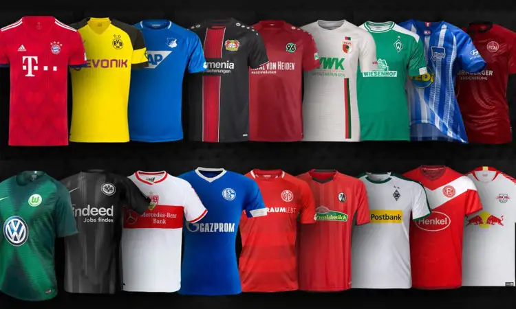 Kledingsponsoren Bundesliga 2018-2019