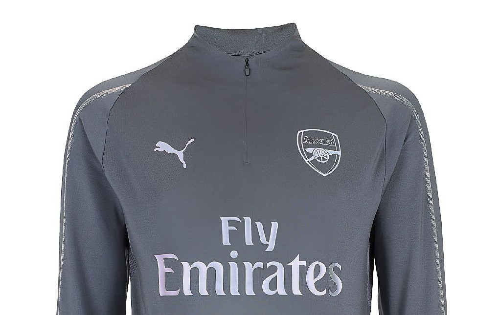 Het grijze Arsenal trainingspak 2018-2019