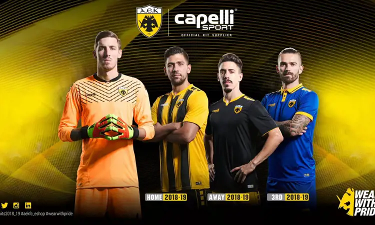 AEK Athene voetbalshirts 2018-2019