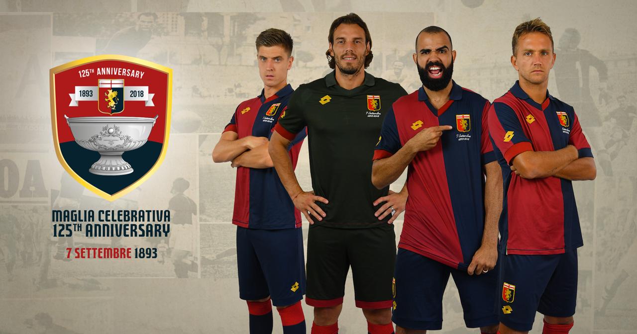 Genoa voetbalshirt ter ere 125 jarig bestaan