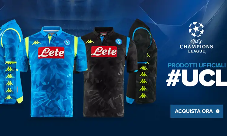 Napoli Champions League voetbalshirts 2018-2019