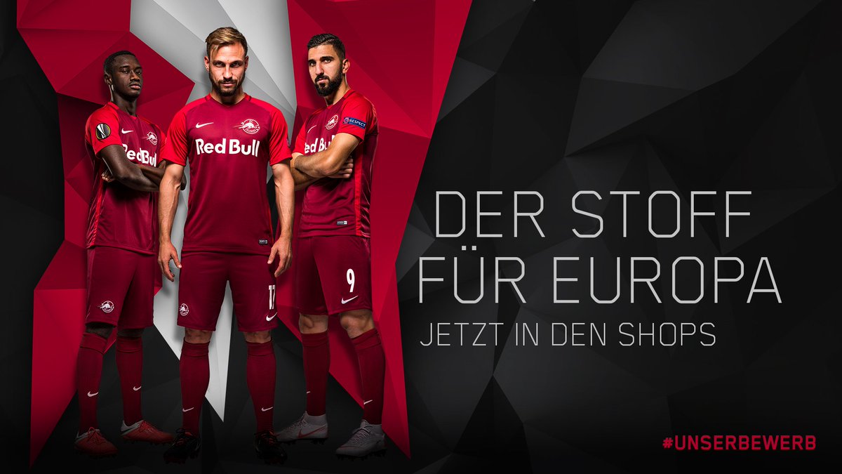 Red Bull Salzburg Europa League voetbalshirt 2018-2019
