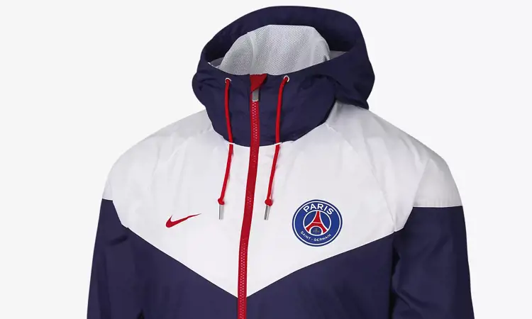 Paris Saint Germain windrunner 2018-2019 in stijl clubkleuren