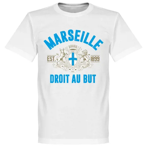 Olympique Marseille EST 1899 fan t-shirt - Wit