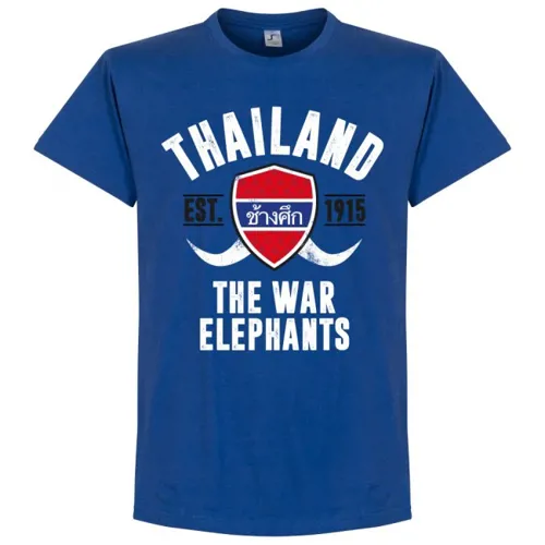 Thailand The War Elephants T-Shirt - Blauw