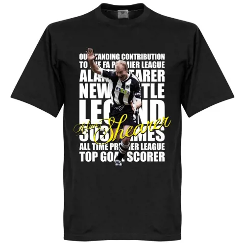 Newcastle United Shearer Legend T-Shirt - Zwart