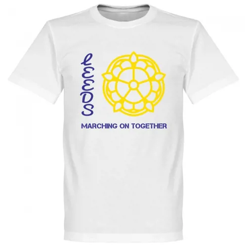 Leeds United logo T-Shirt - Wit