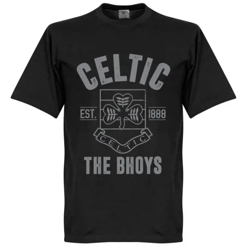 Celtic EST 1888 t-shirt - Zwart