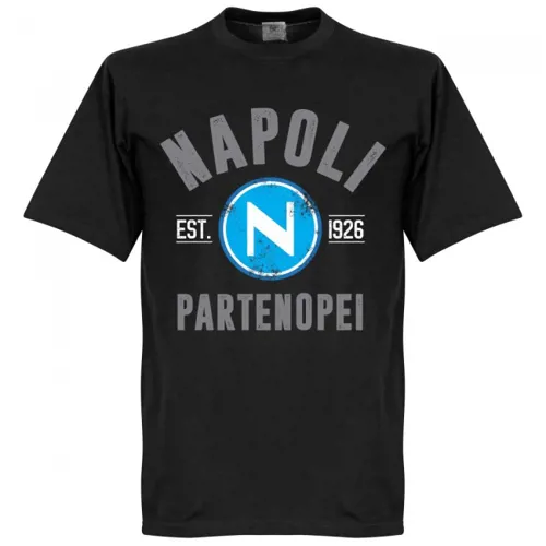 Napoli EST 1926 team t-shirt - Zwart