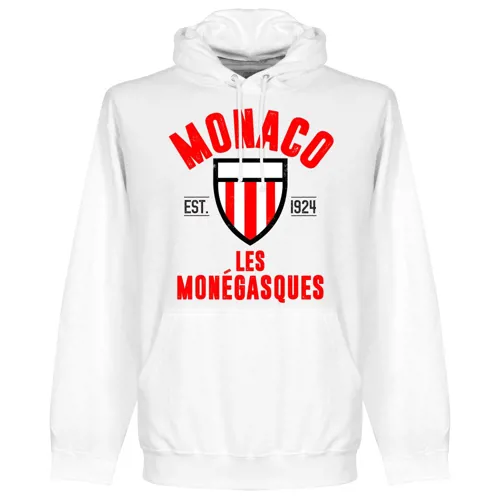 AS Monaco EST 1924 hoodie - Wit