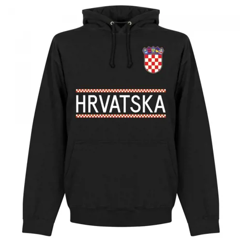 Kroatië Team Hoodie - Zwart