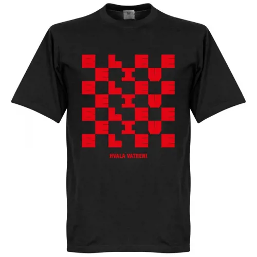 Kroatië Hvala Vatreni Homecoming T-Shirt - Zwart