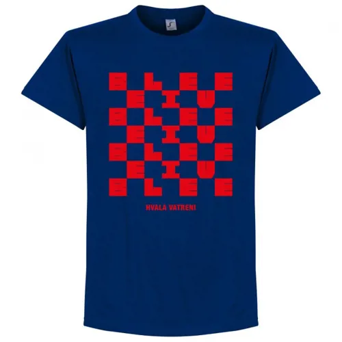 Kroatië Hvala Vatreni Homecoming T-Shirt - Blauw