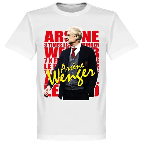 Arsenal Arsene Wenger legend t-shirt - Wit 