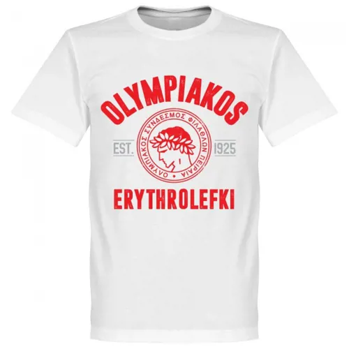 Olympiakos EST 1925 t-shirt - Wit