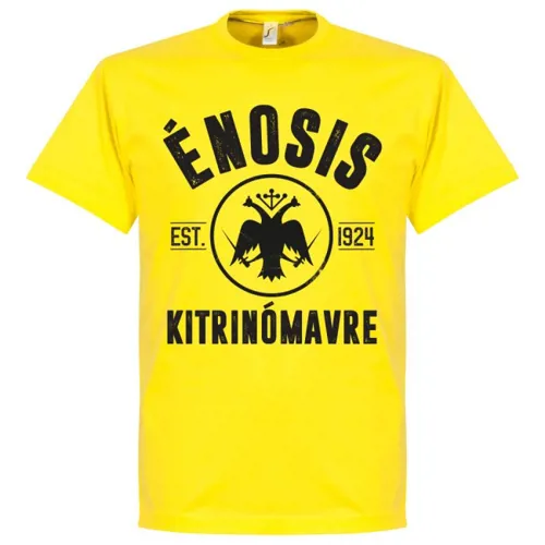 AEK Athene EST 1924 T-Shirt - Geel