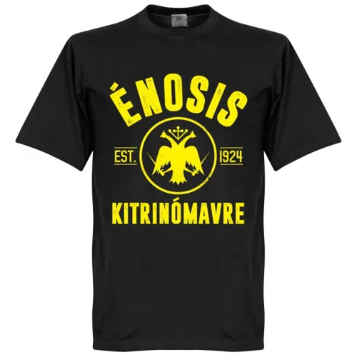 AEK Athene EST 1924 T-Shirt - Zwart