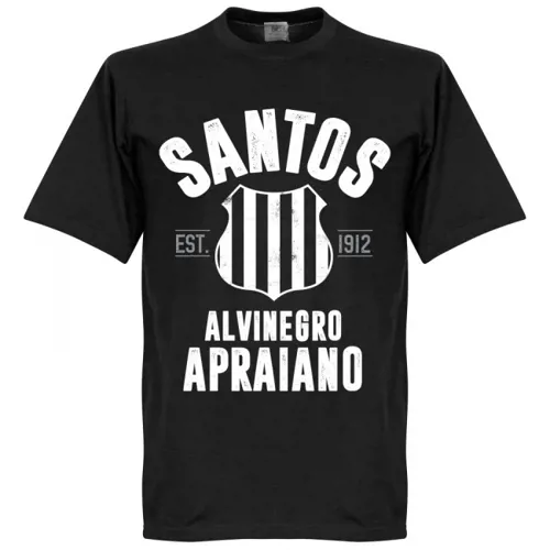 Santos EST 1912 t-shirt - Zwart 