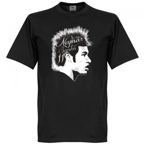 Neymar Santos FC T-Shirt - Zwart