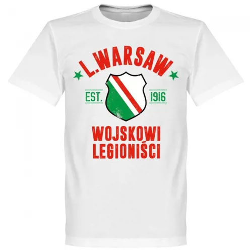 Legia Warschau t-shirt EST 1916 - Wit