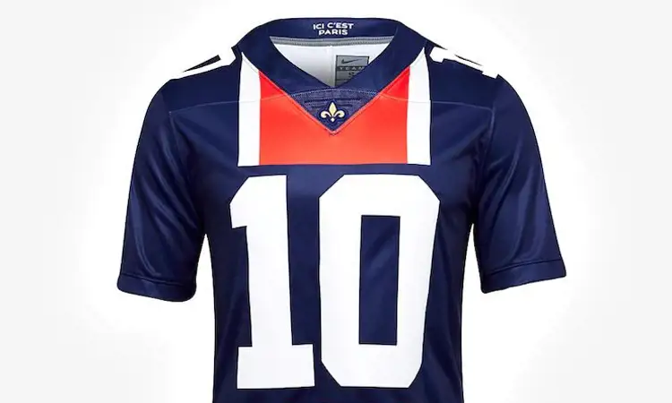 Het Paris Saint Germain American Football shirt 2019