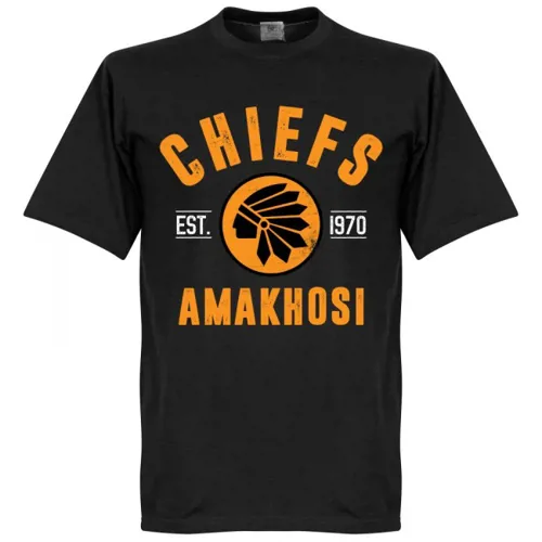 Kaizer Chiefs EST 1970 t-shirt - Zwart 