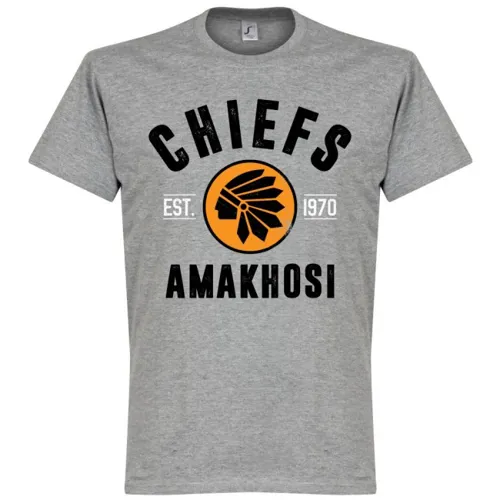 Kaizer Chiefs EST 1970 t-shirt - Grijs