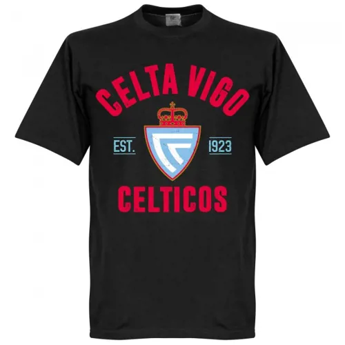 Celta De Vigo T-Shirt EST 1923 - Zwart 