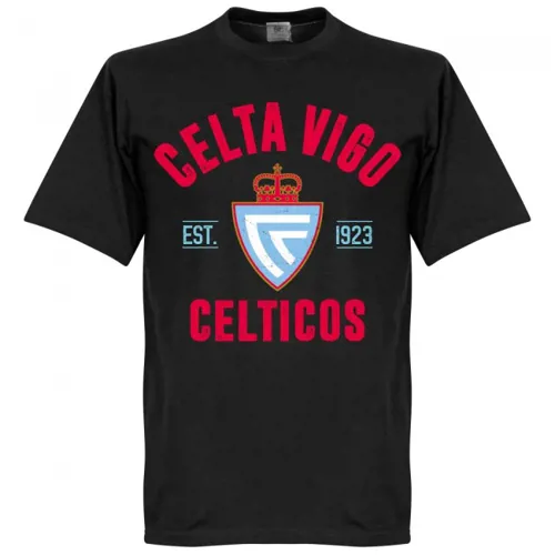Celta De Vigo T-Shirt EST 1923 - Zwart