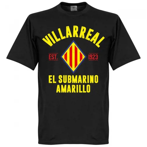 Villarreal CF t-shirt EST 1923 - Zwart 