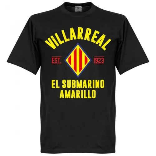 Villarreal CF t-shirt EST 1923 - Zwart