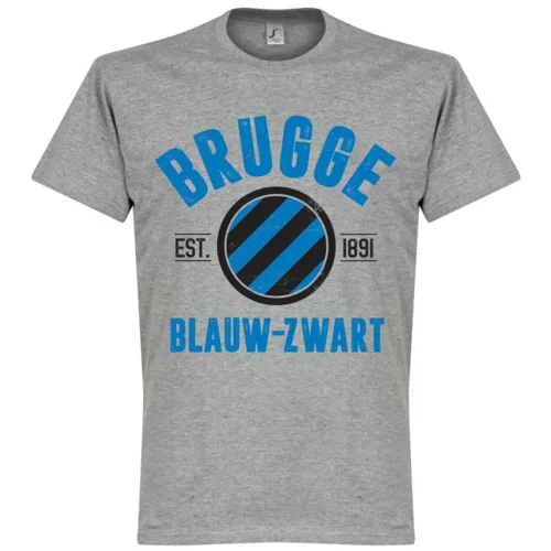Club Brugge Established 1891 t-shirt - Grijs