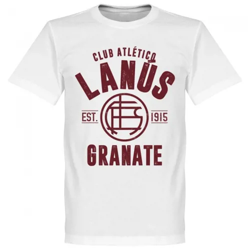 CA Lanus EST 1915 T-Shirt - Wit