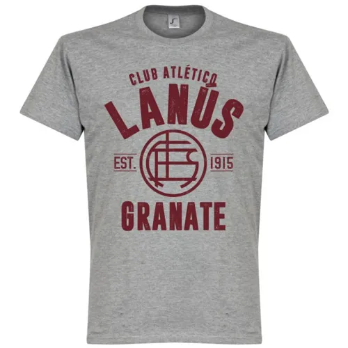 CA Lanus EST 1915 T-Shirt - Grijs