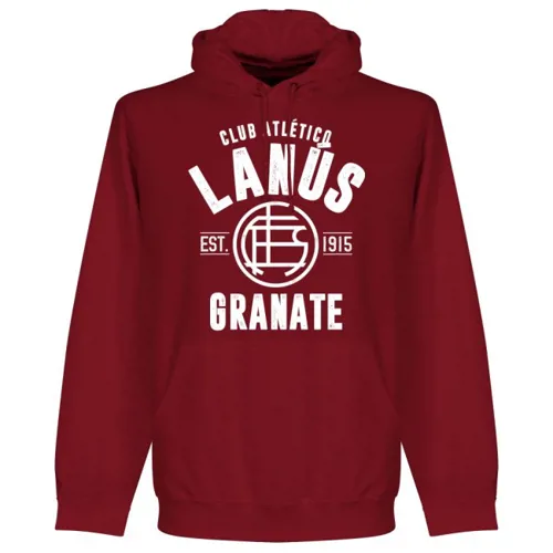 CA Lanus hoodie EST 1915 - Bordeaux Rood
