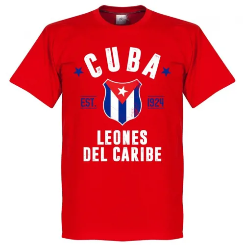 Cuba EST 1924 t-shirt - Rood