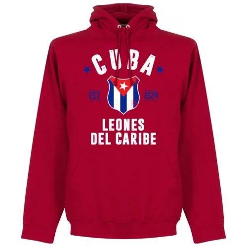 Cuba hoodie EST 1924 - Bordeaux Rood