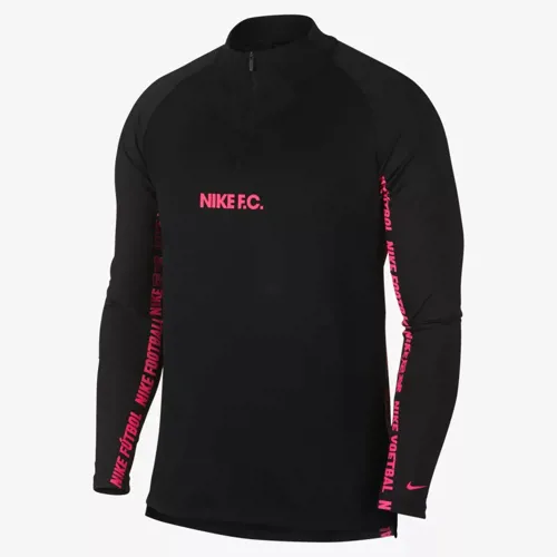 Nike FC training sweater - Zwart/Roze