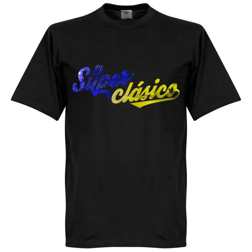 Boca Juniors el Super Clasico T-Shirt - Zwart