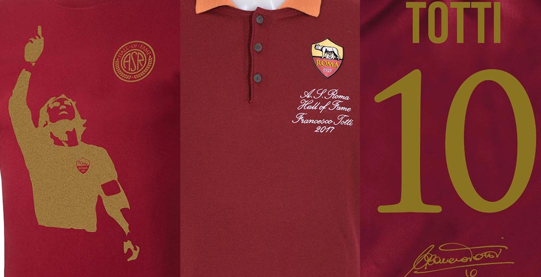 Het Totti Hall Of Fame AS Roma voetbalshirt en collectie