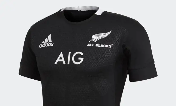 Het All Blacks rugbyshirt voor het WK van 2019