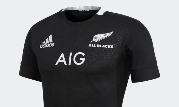 Het All Blacks rugbyshirt voor het WK van 2019 - Voetbalshirts.com