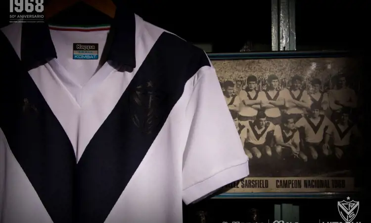 Het Velez Sarsfield retro voetbalshirt van 1968