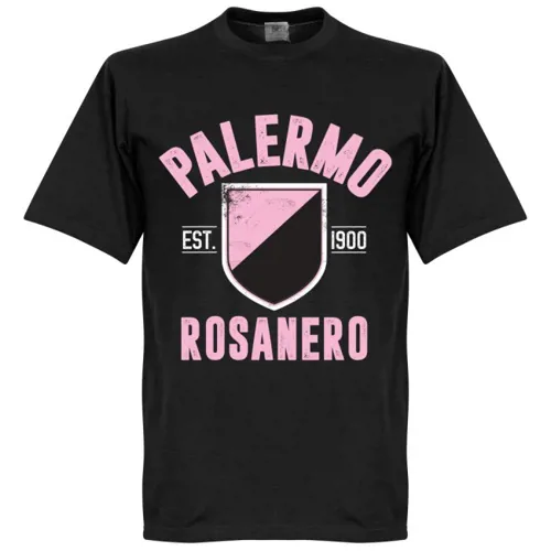 Palermo EST 1900 fan t-shirt - Zwart 