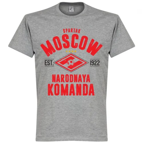 Spartak Moskou t-shirt EST 1922 - Grijs