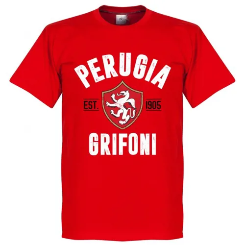 Perugia T-Shirt Established 1905 - Rood
