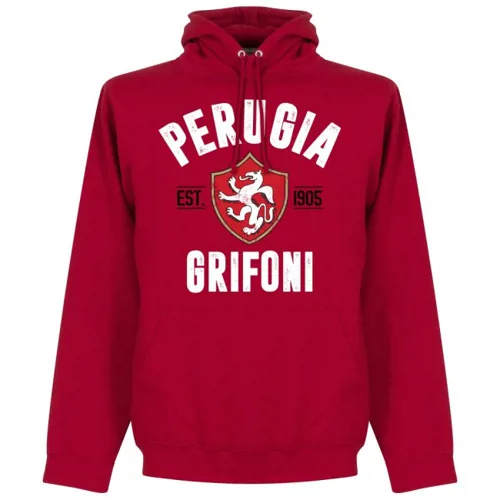 Perugia hoodie Established 1905 - Rood