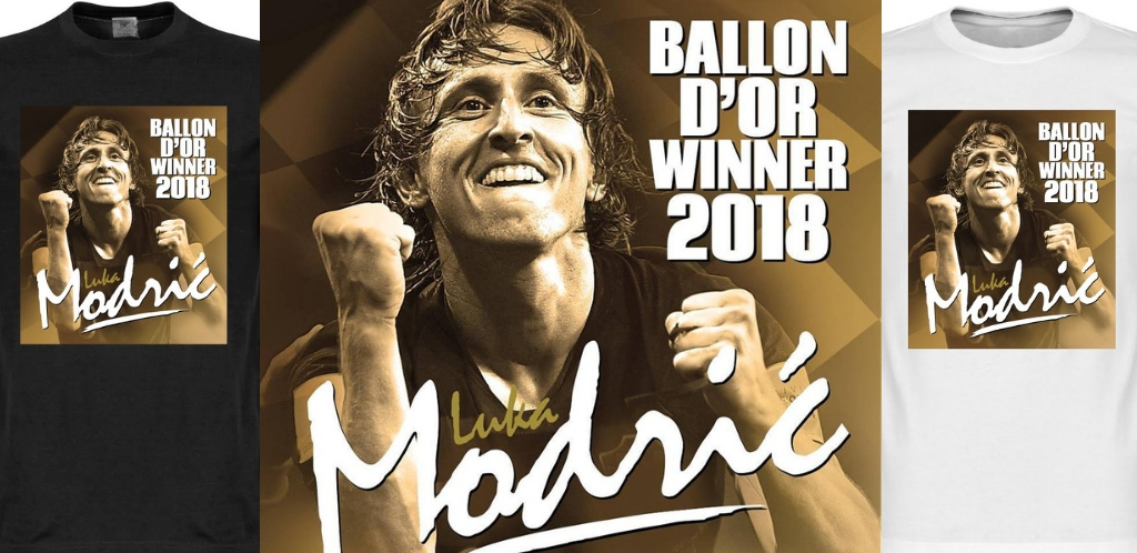 Retake brengt ode aan Modric met speciale Ballon D'Or t-shirts