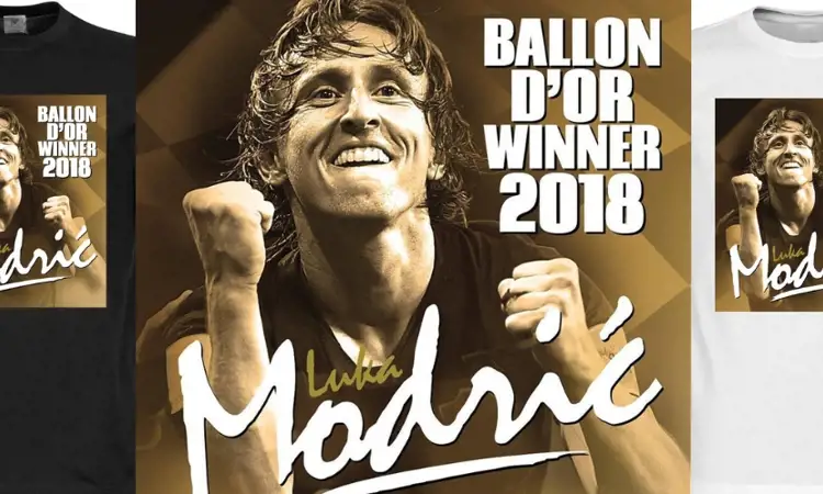 Retake brengt ode aan Modric met speciale Ballon D'Or t-shirts